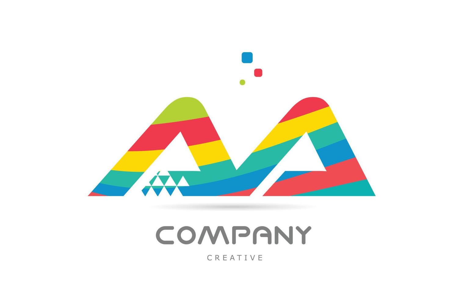 aa combinación colorido alfabeto letra logo icono diseño. diseño de plantilla creativa de color para empresa o negocio vector