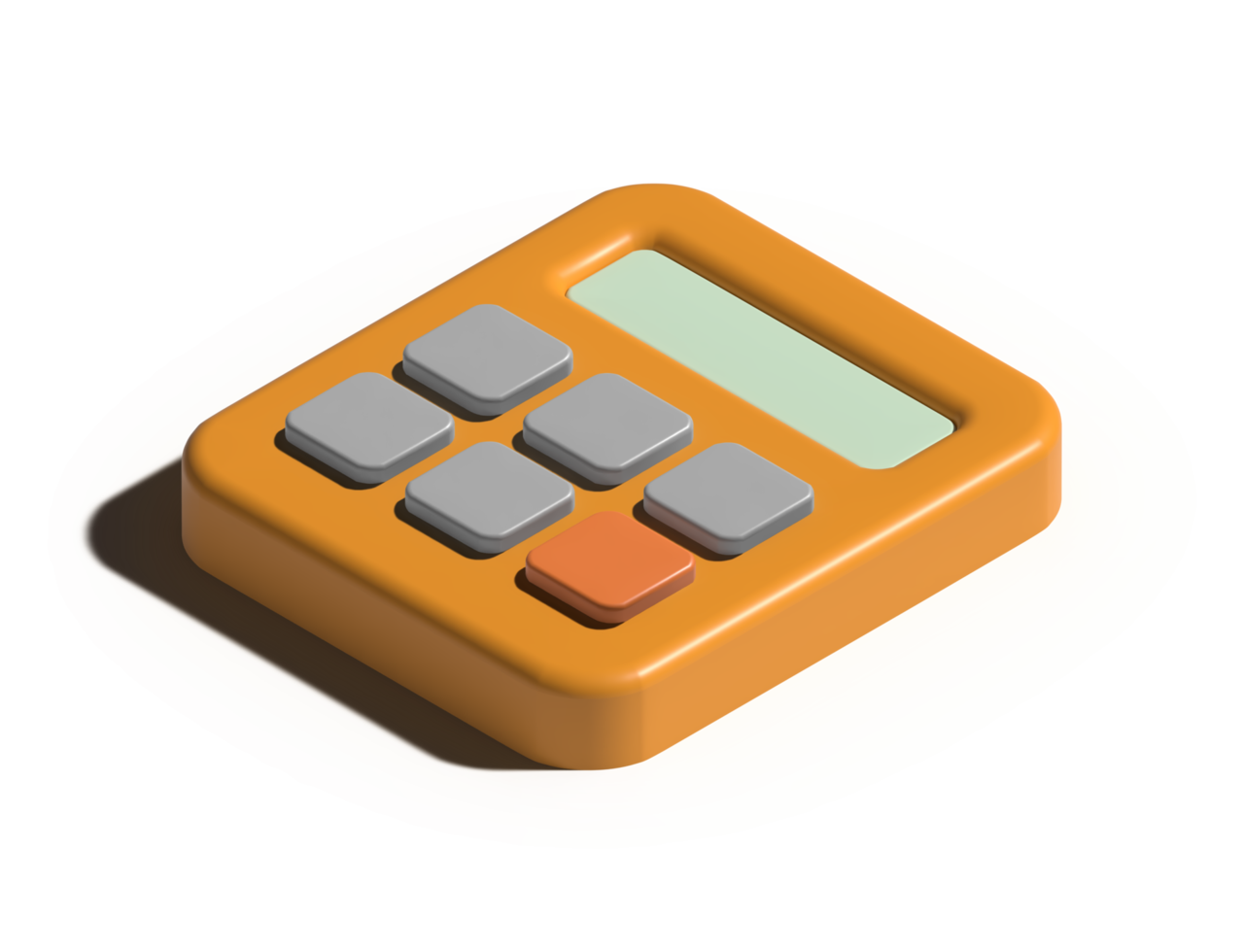 Ilustración 3d de calculadora png