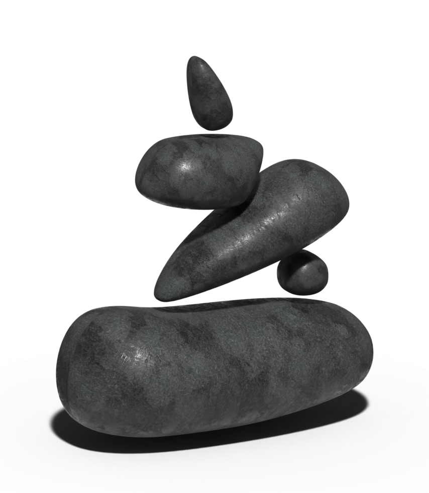 3d illustration of rock png