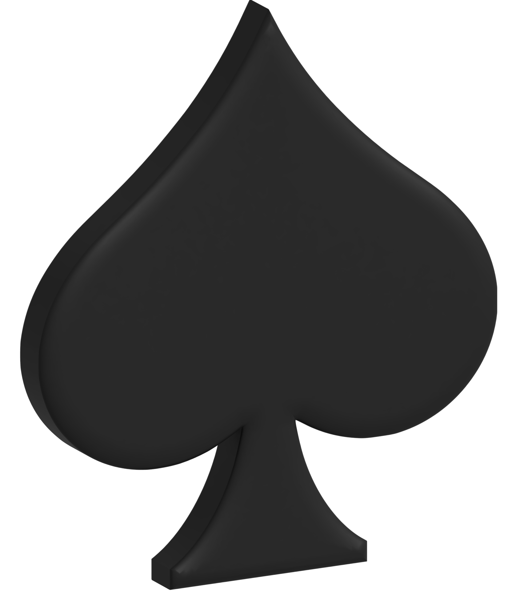 3d illustration of spade symbol 18780158 PNG