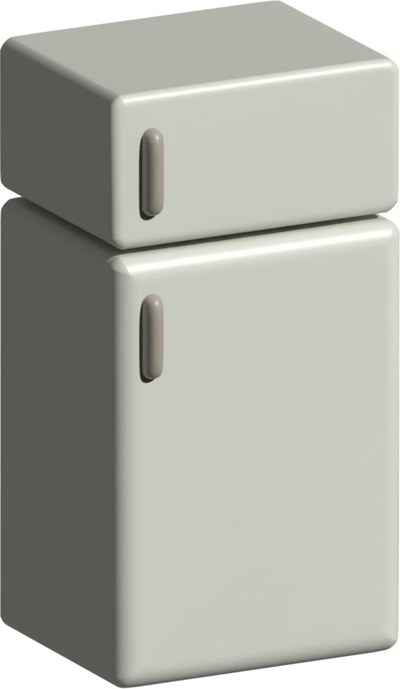 3d illustration of fridge png