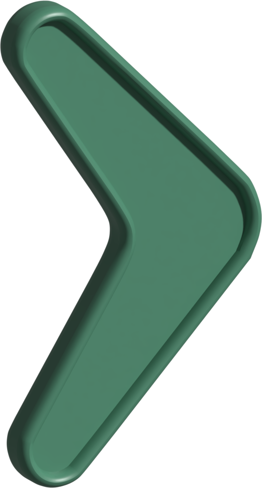 3d illustration of boomerang png