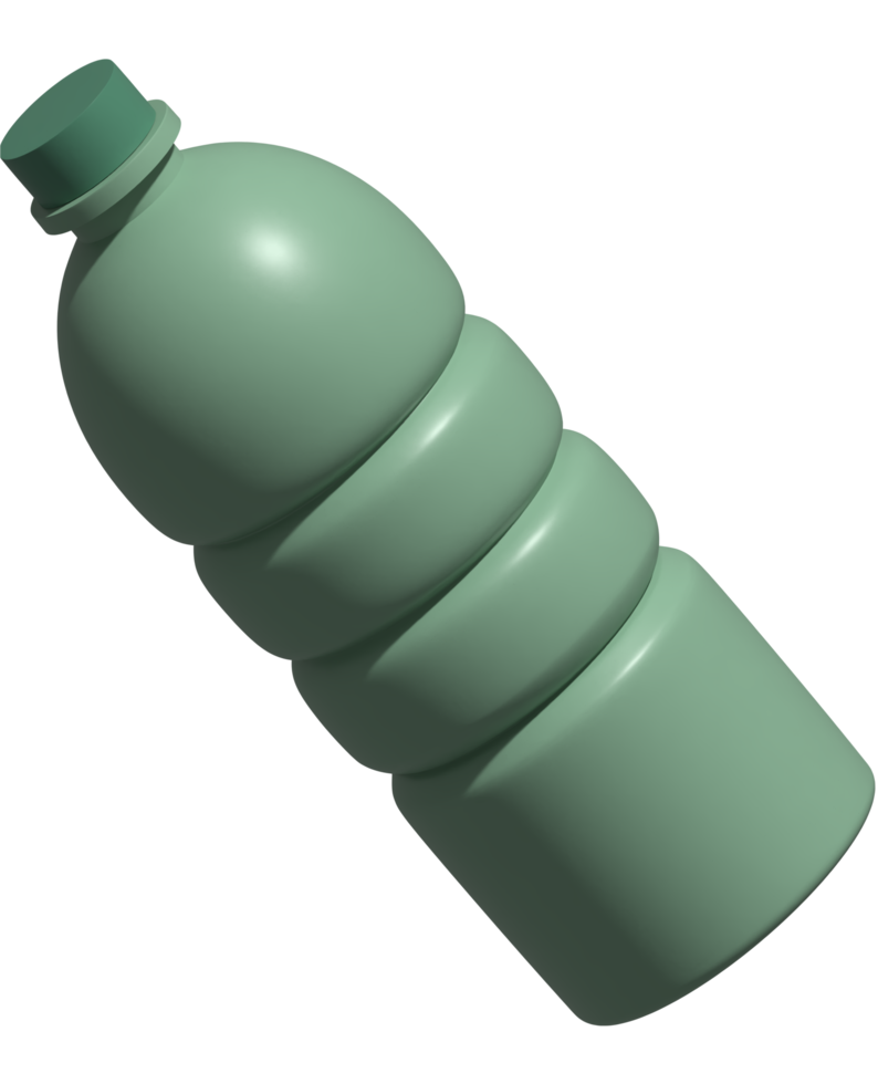 ilustração 3D de garrafa png