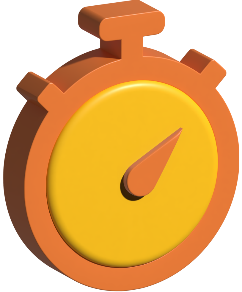 3d illustration of stopwatch png