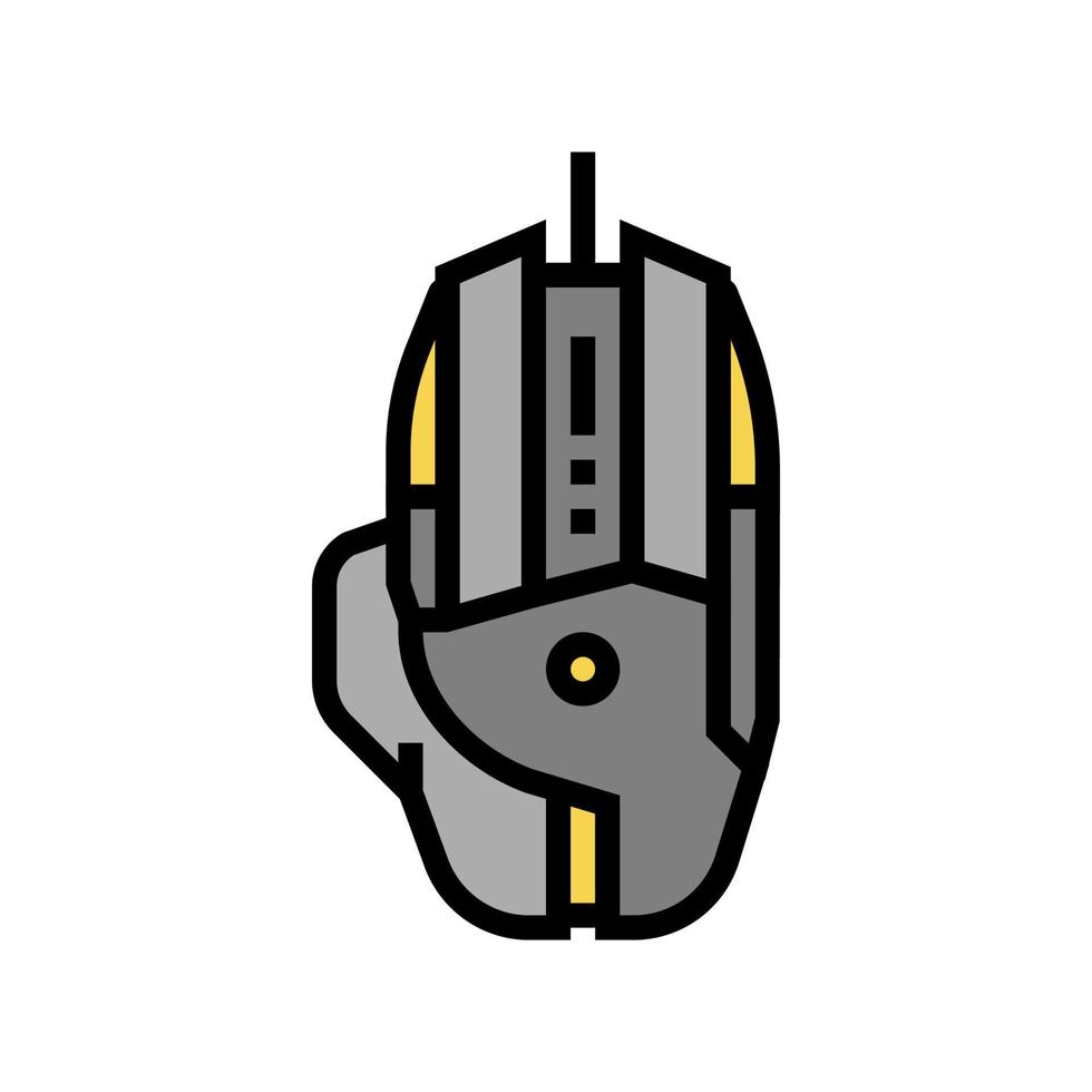 gaming mouse color icon vector illustration