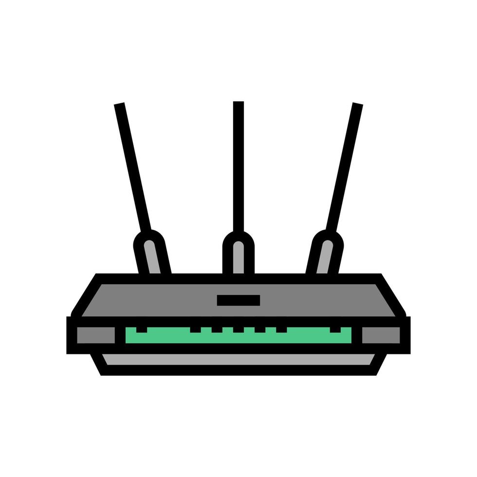 router electronic equipment color icon vector illustration