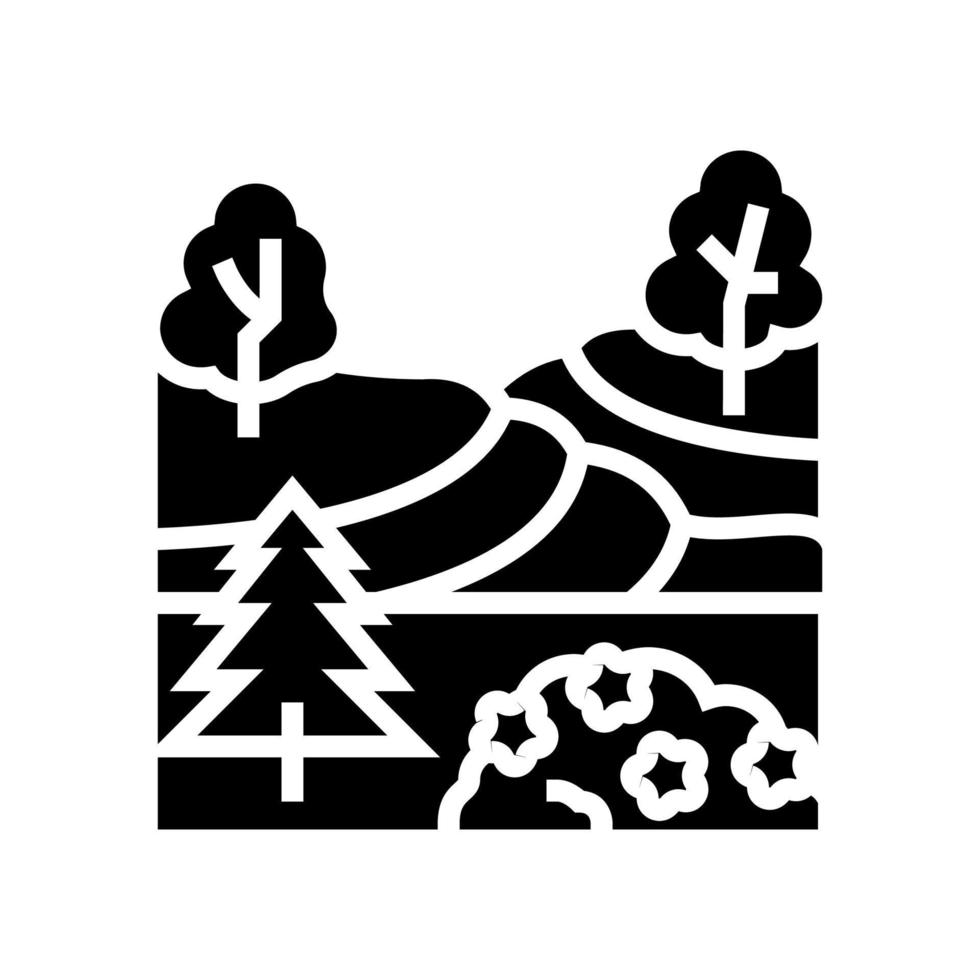 landscape maintenance services glyph icon vector illustration