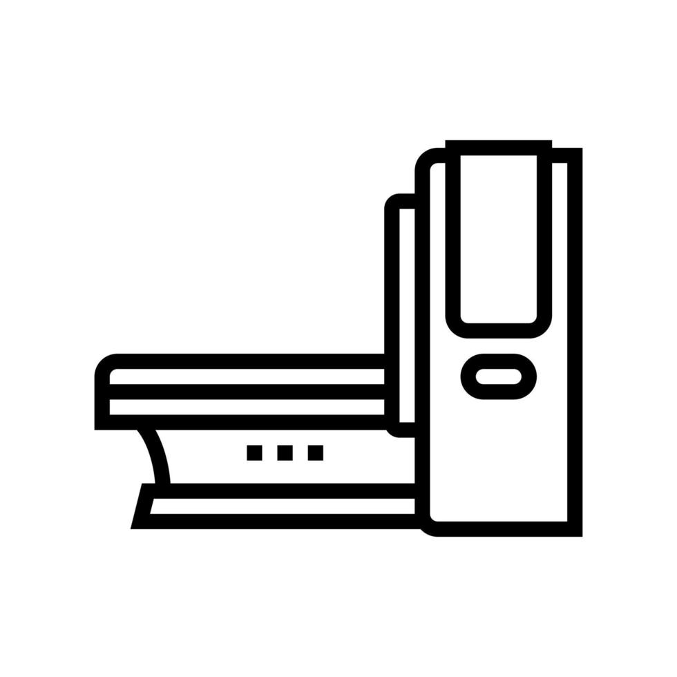 mri medical equipment line icon vector illustration