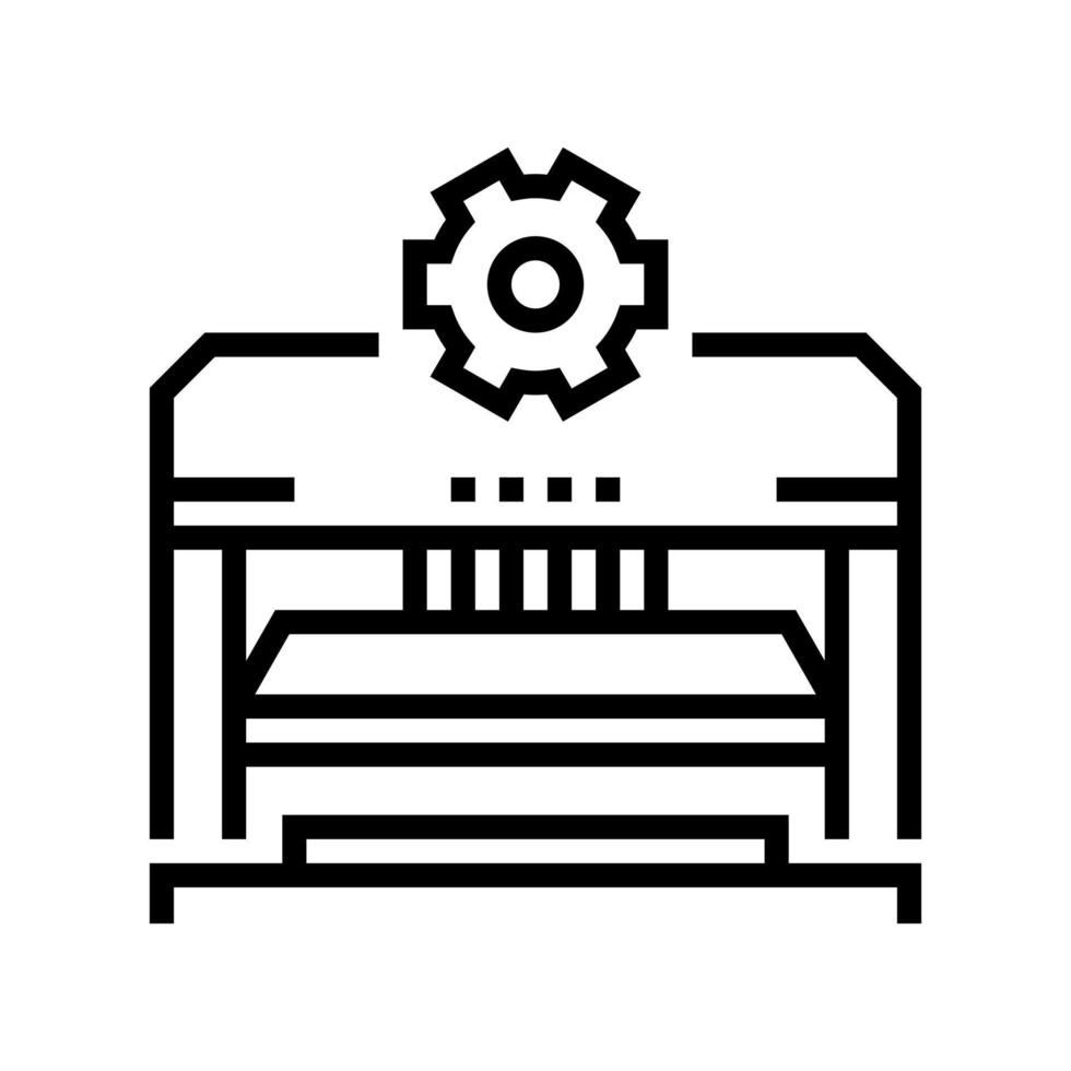 forming and punching parts car line icon vector illustration