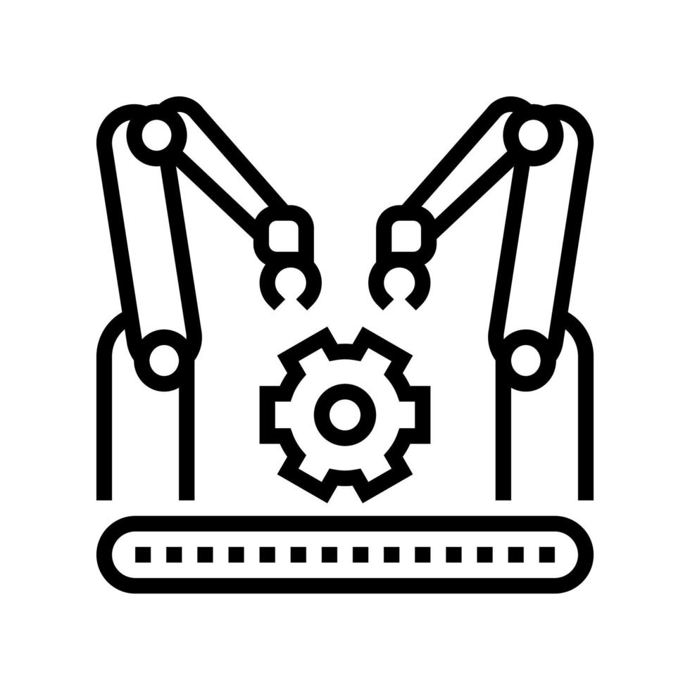 factory conveyor car line icon vector illustration