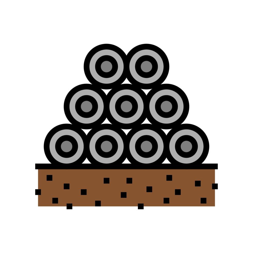 pipeline heap color icon vector illustration