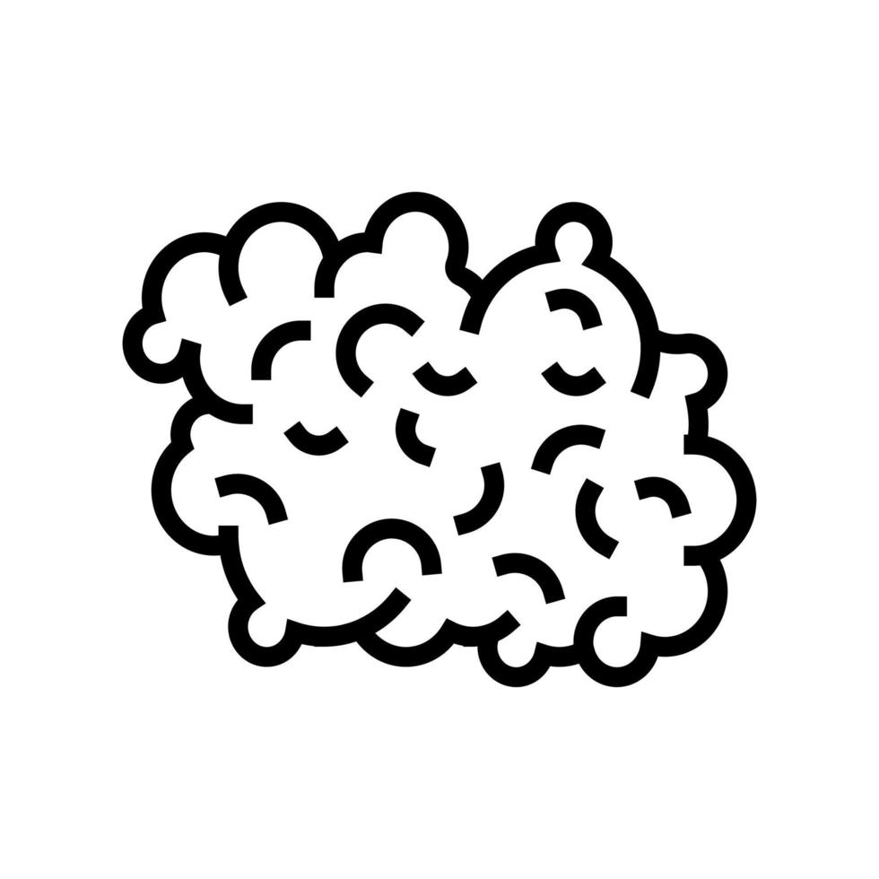 wool textile line icon vector illustration