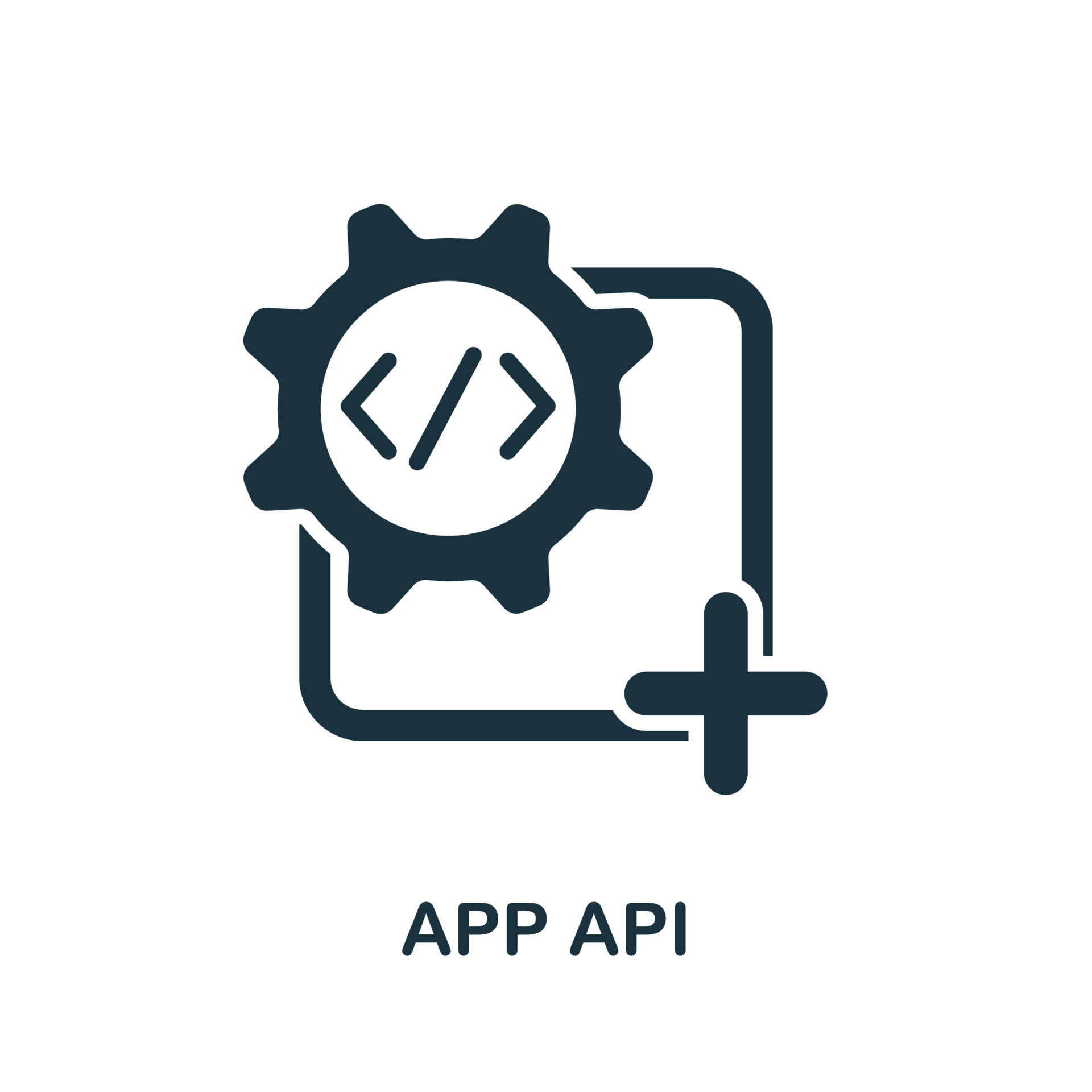 App Api icon from mobile app development collection. Simple line App ...