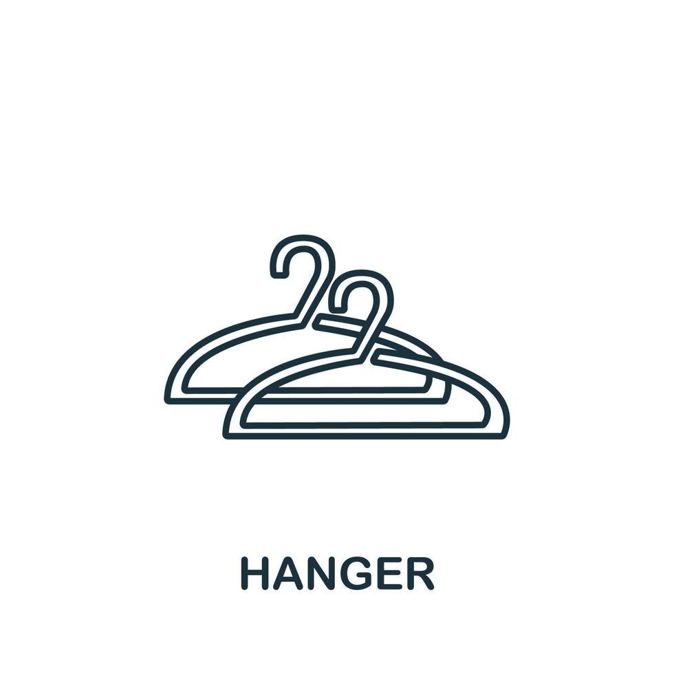 Hanger icon from interior collection. Simple line element Hanger symbol