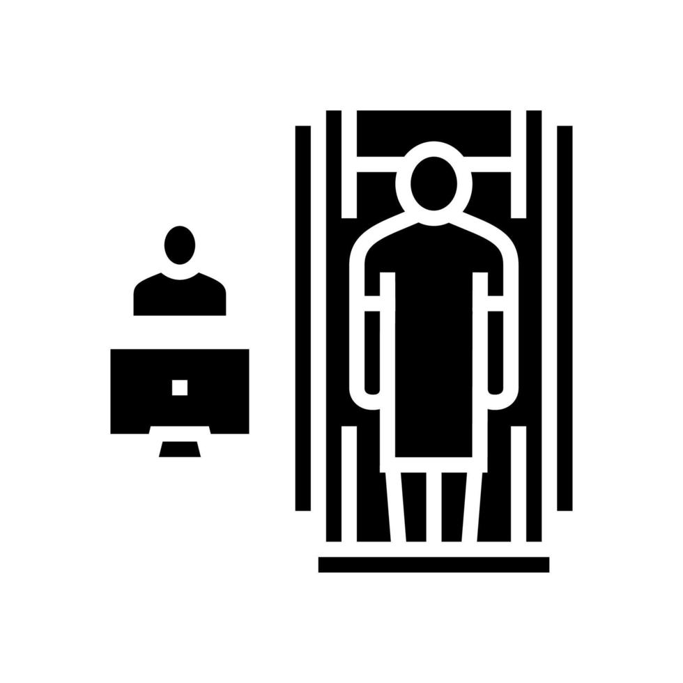 hospital cabinet radiology glyph icon vector illustration