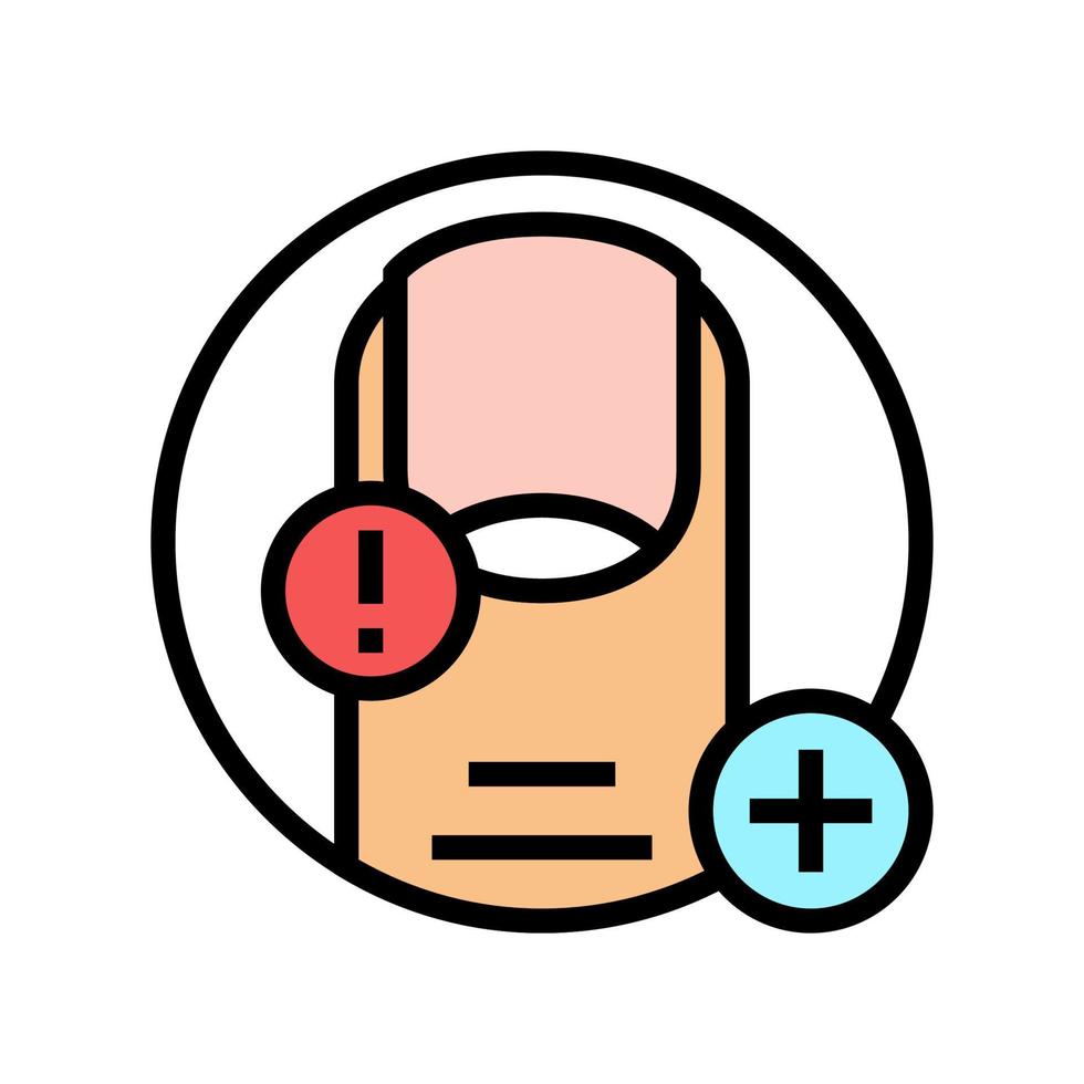 nail clinic color icon vector illustration
