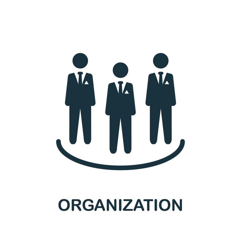 Organization icon. Simple element from management collection. Creative Organization icon for web design, templates, infographics and more vector