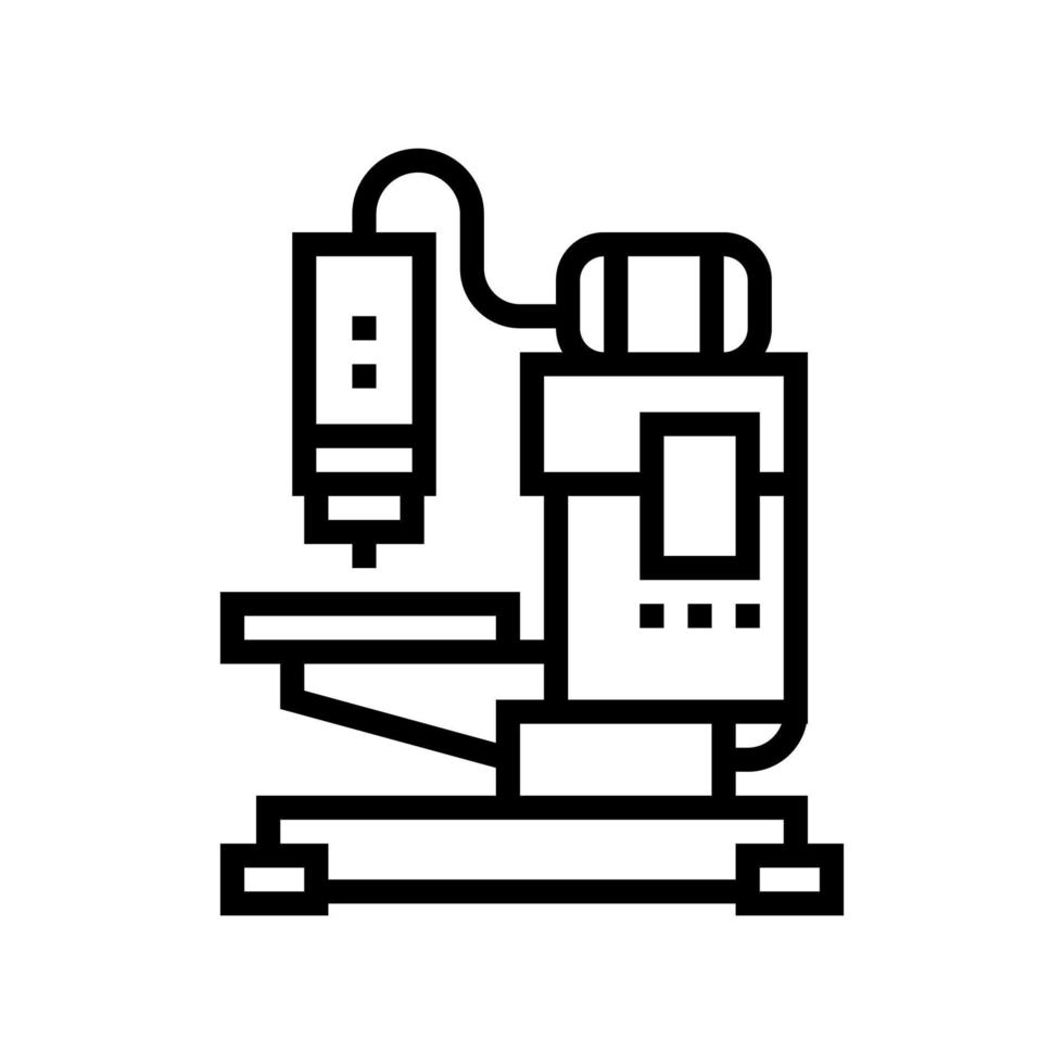 welding apparatus line icon vector illustration