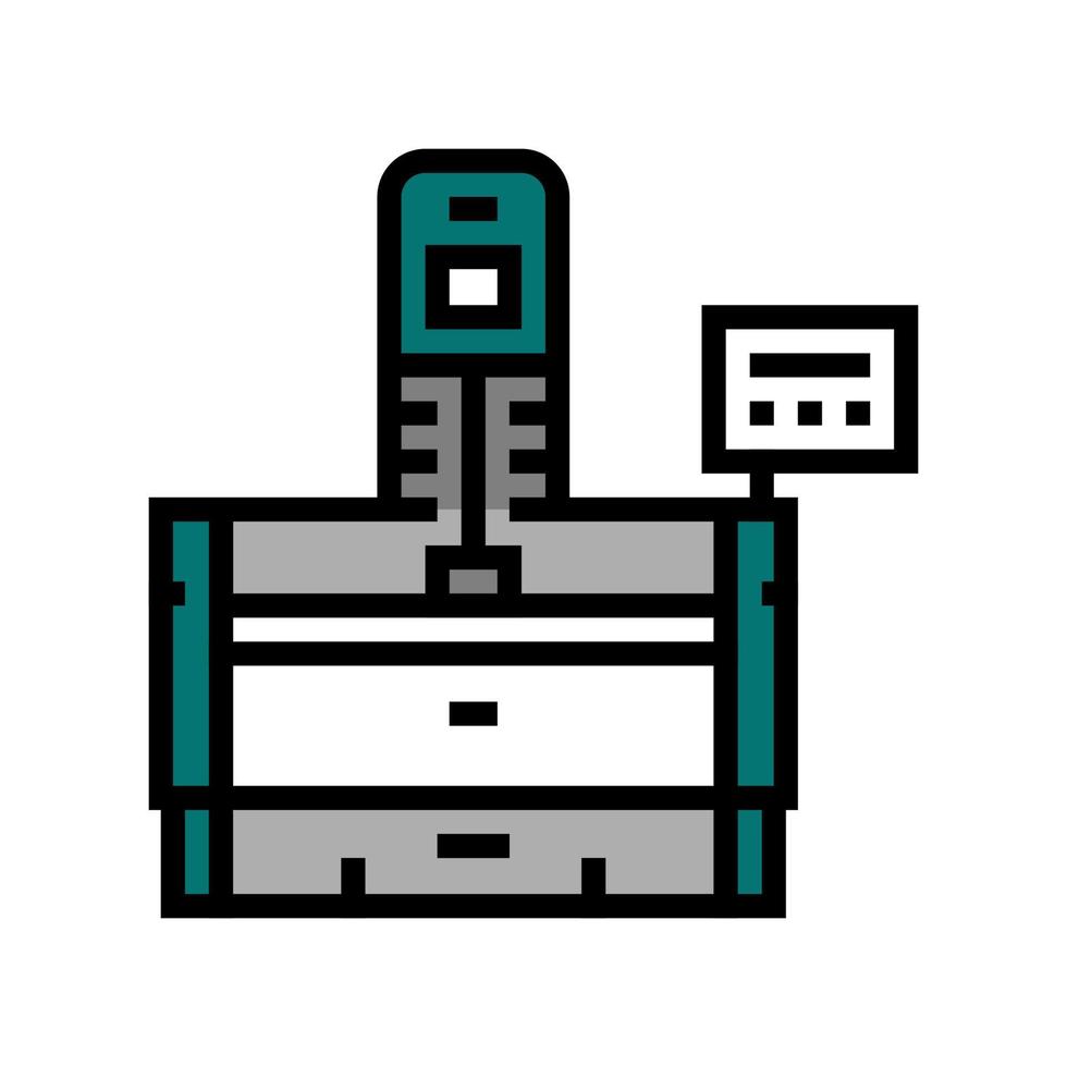 honing machine color icon vector illustration