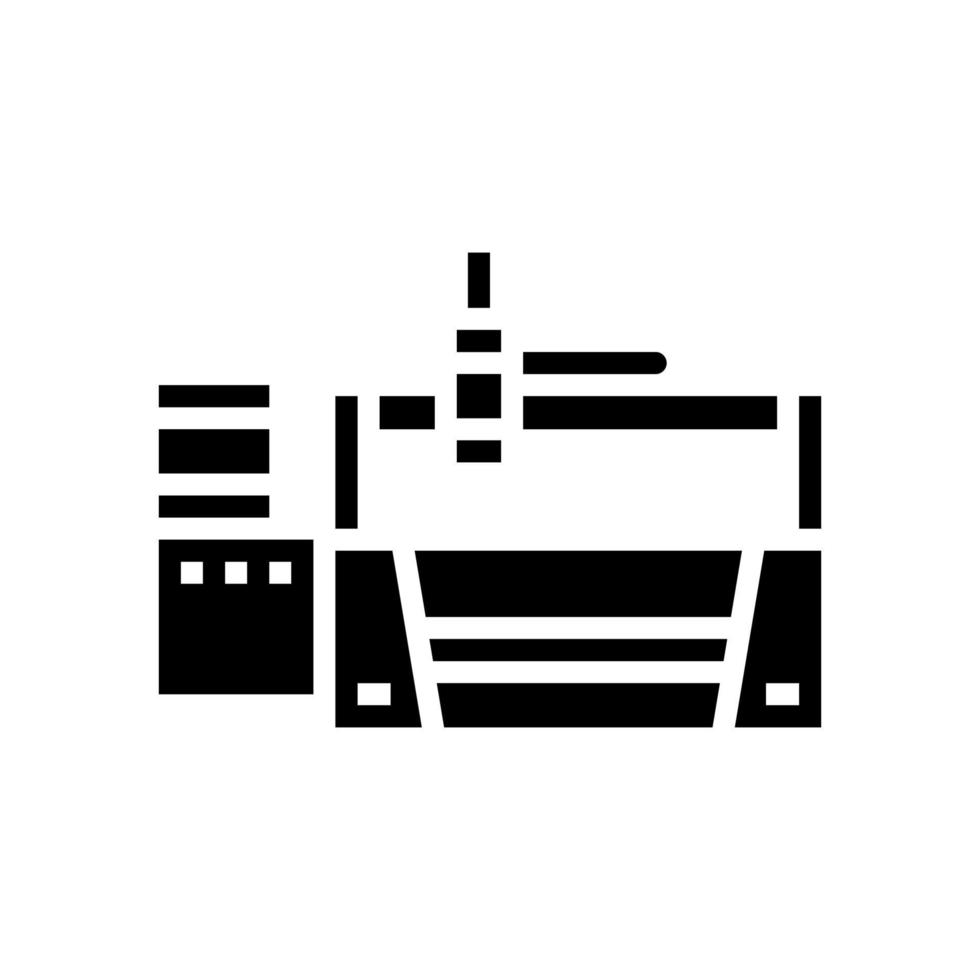 laser apparatus glyph icon vector illustration