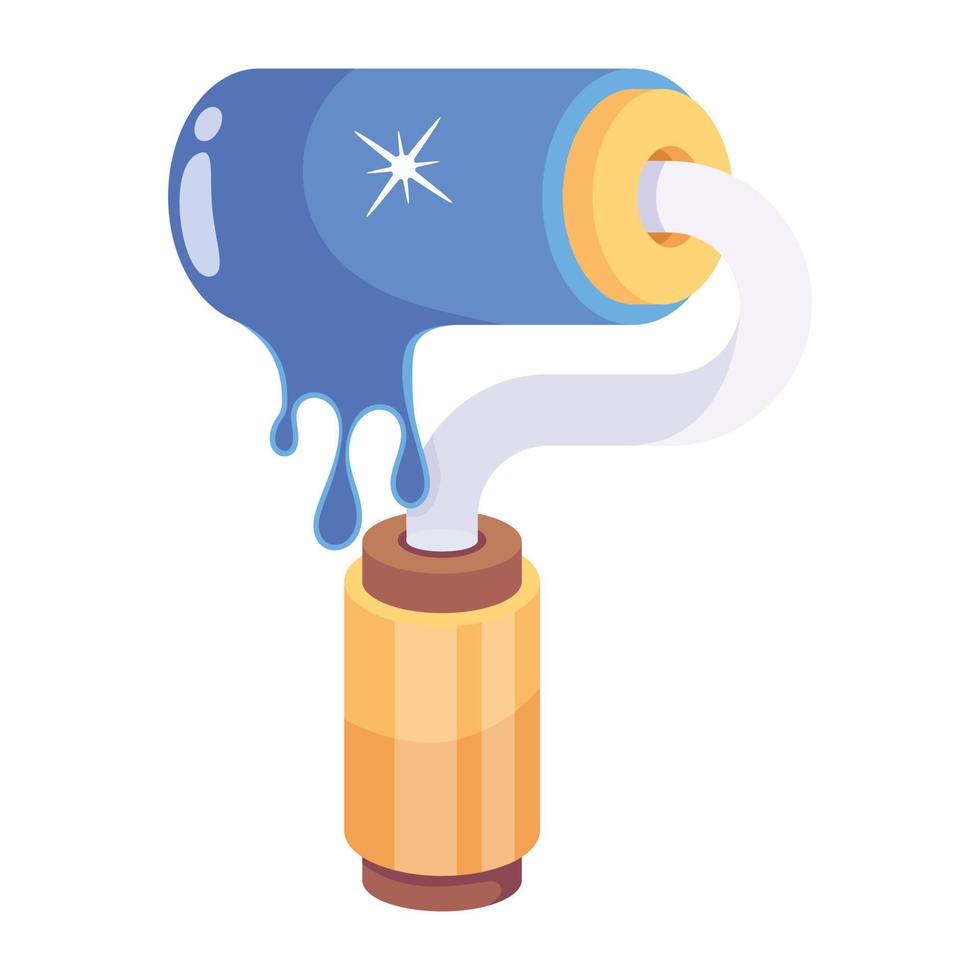 Trendy Paint Roller vector
