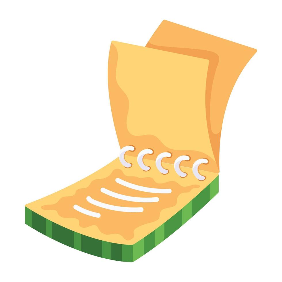 Trendy Notepad Concepts vector