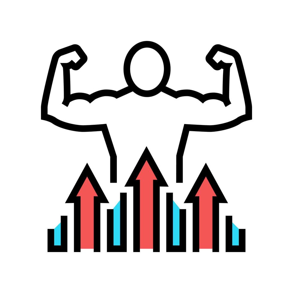 power people value color icon vector illustration