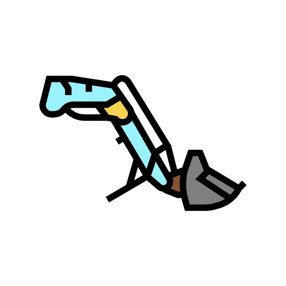 front end loader farm tool color icon vector illustration