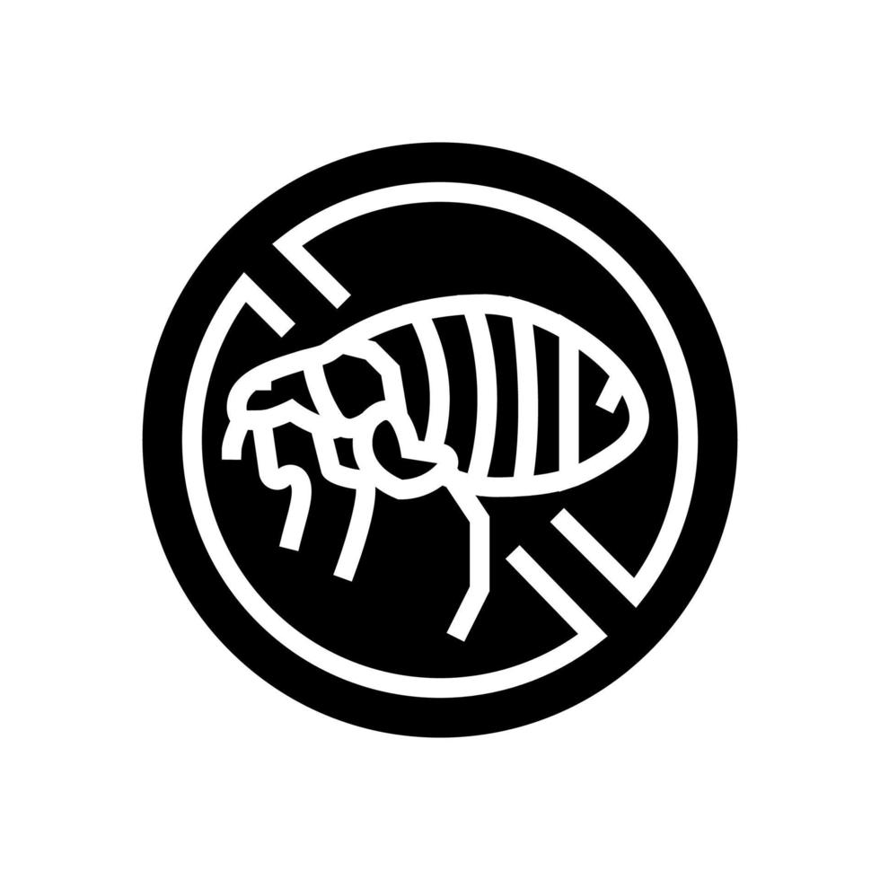 flea treatment glyph icon vector illustration
