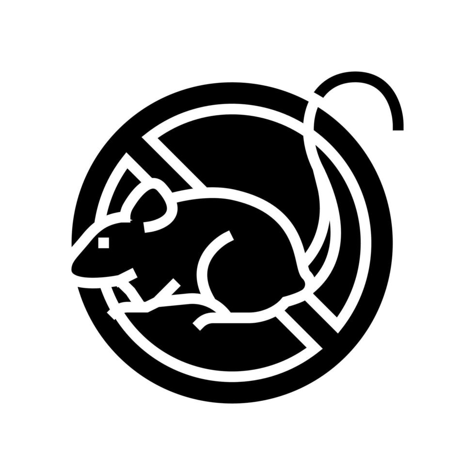 mice control glyph icon vector illustration