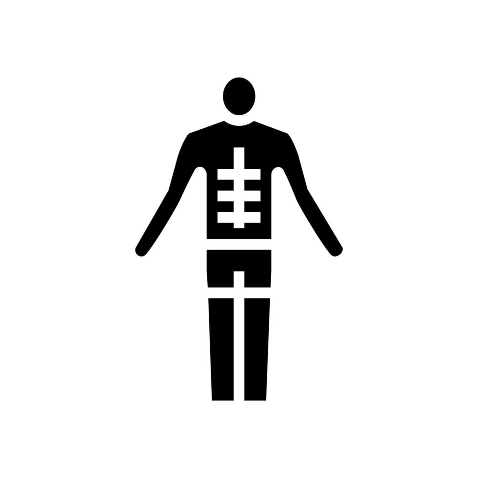 tanned man glyph icon vector illustration