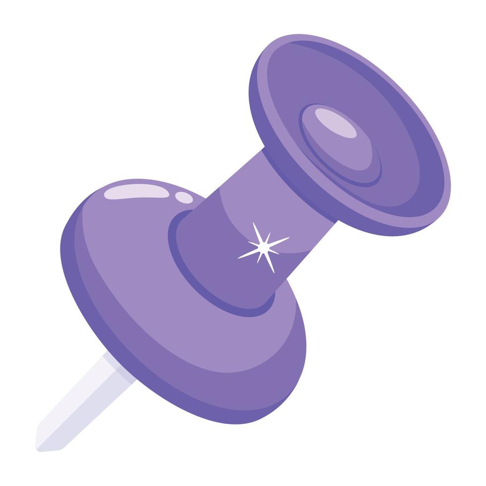 Trendy Tack Pin vector