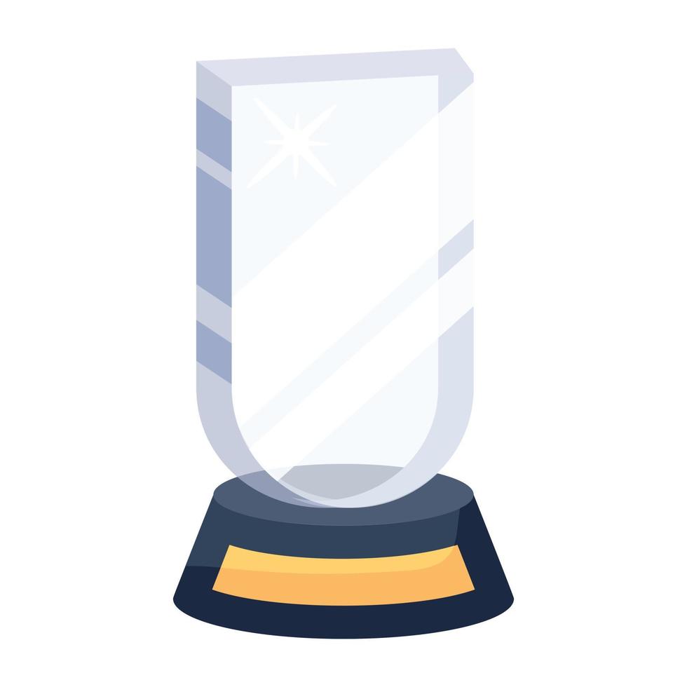Trendy Crystal Award vector