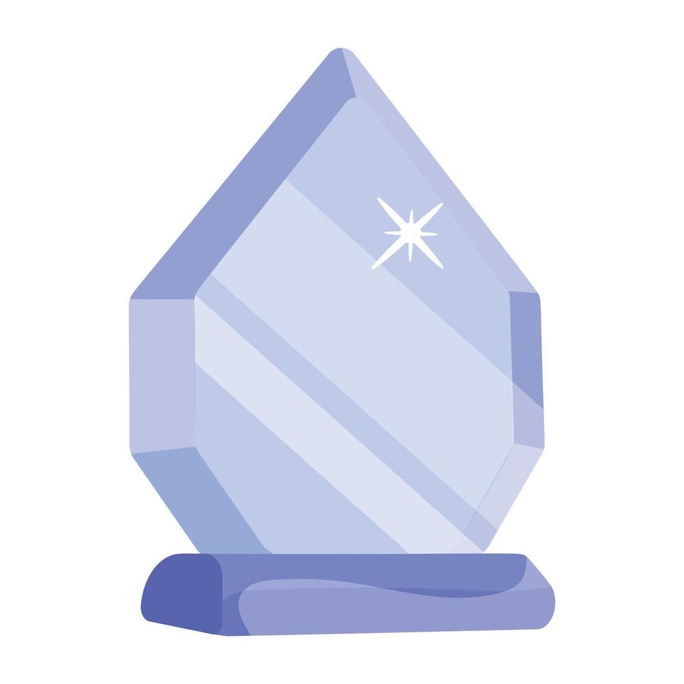 Trendy Crystal Trophy vector