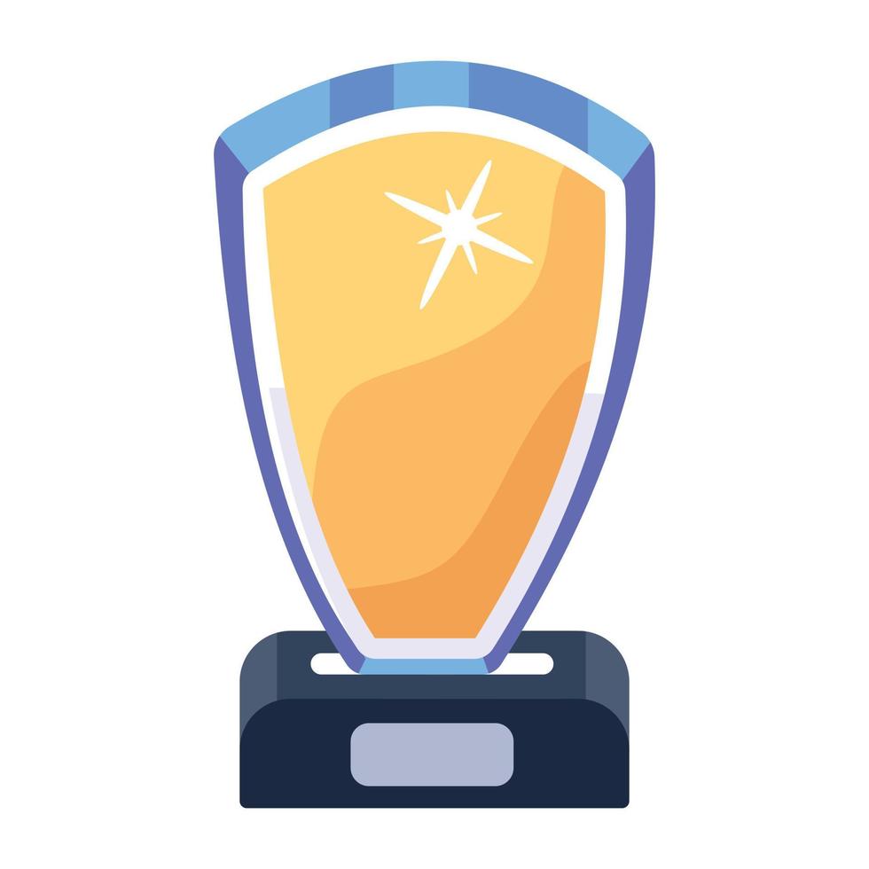 Trendy Trophy Award vector
