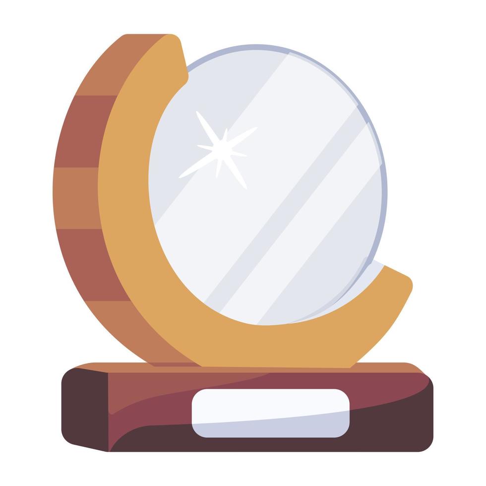 Trendy Glass Trophy vector