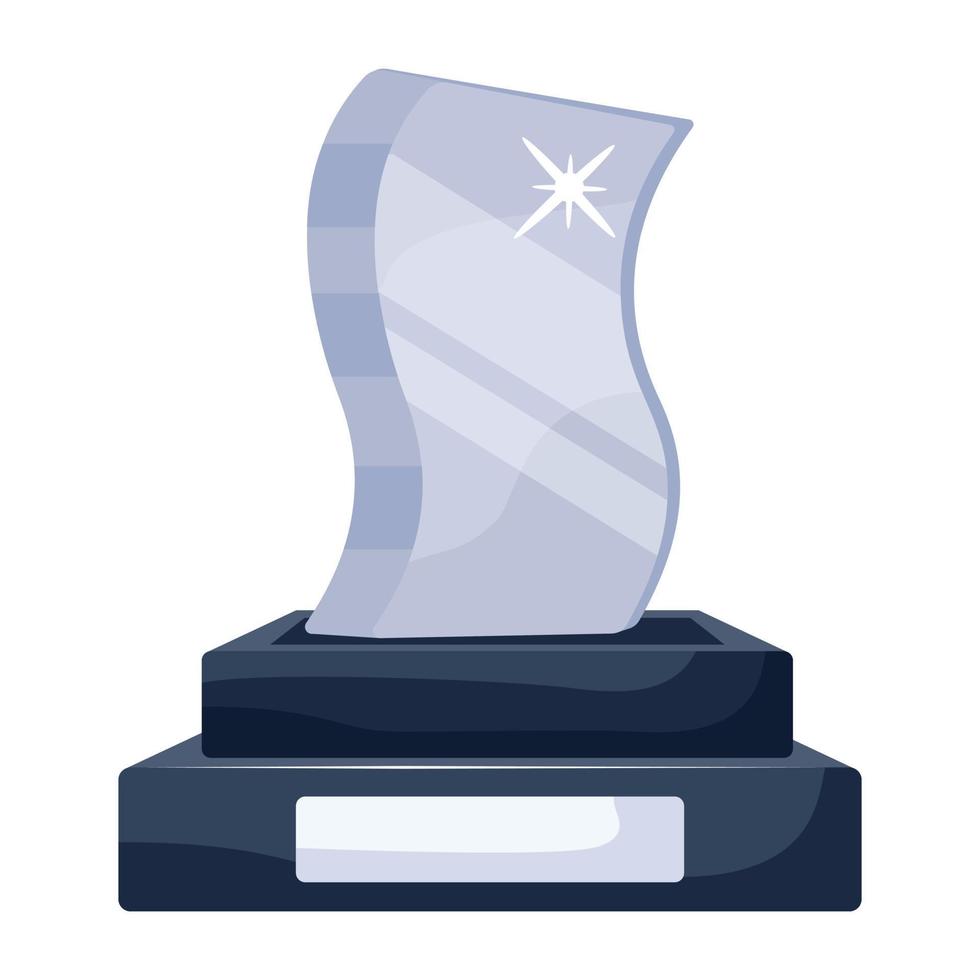Trendy Crystal Award vector