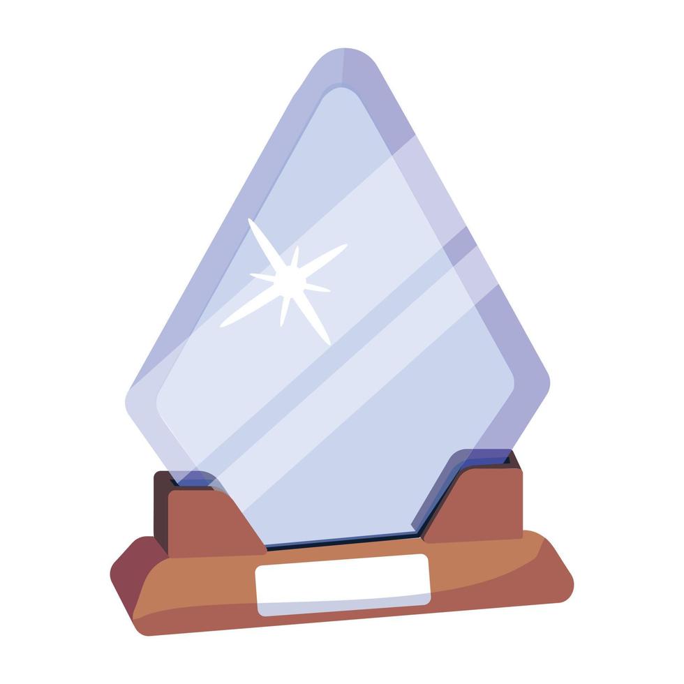 Trendy Crystal Award vector