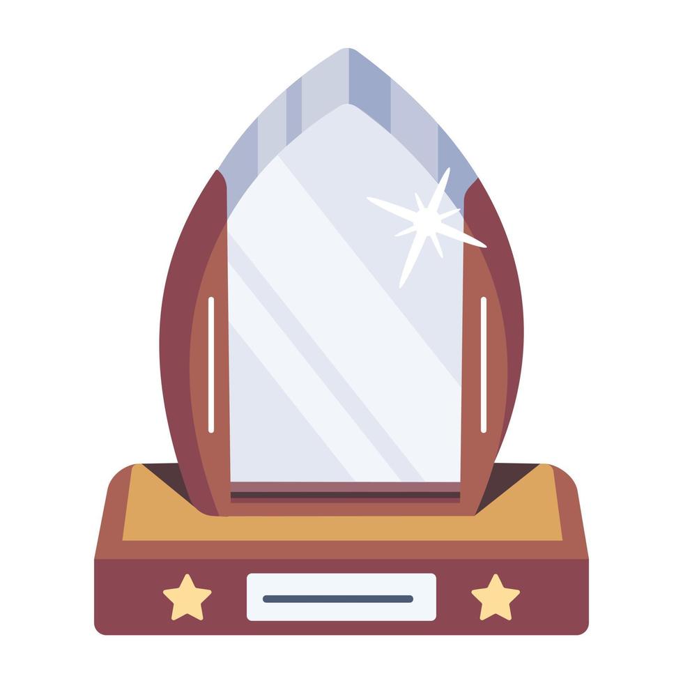 premio de cristal de moda vector