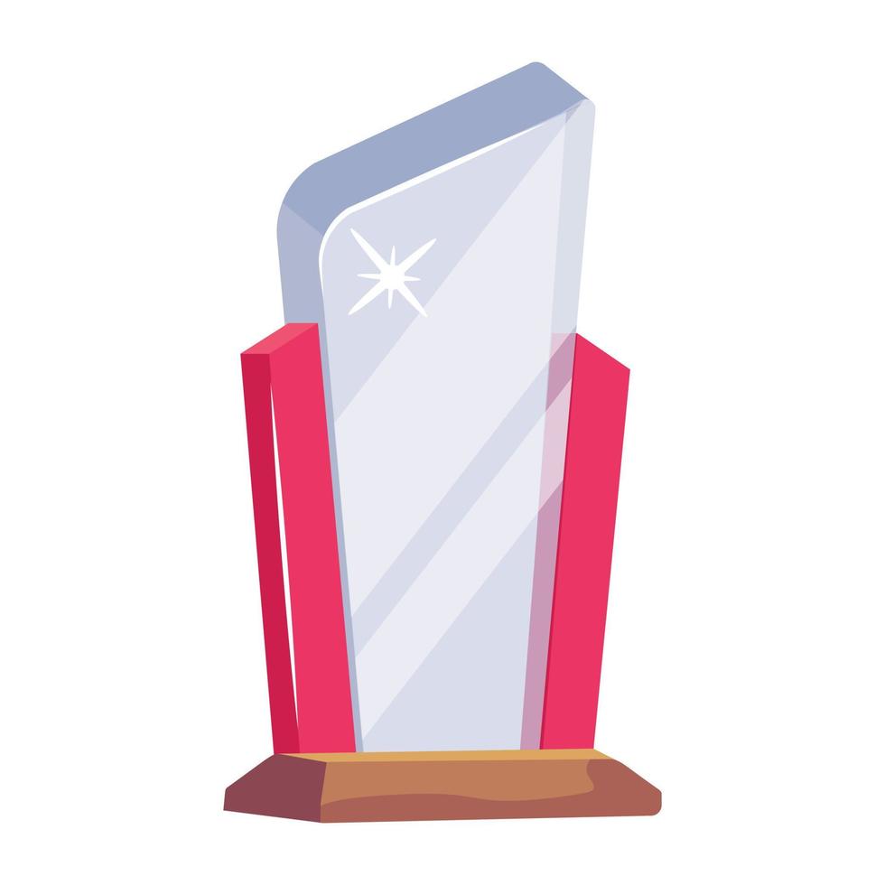 Trendy Trophy Award vector