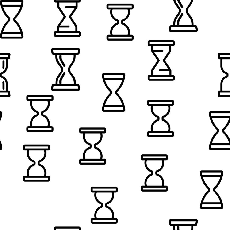 Hourglass Vector Seamless Pattern