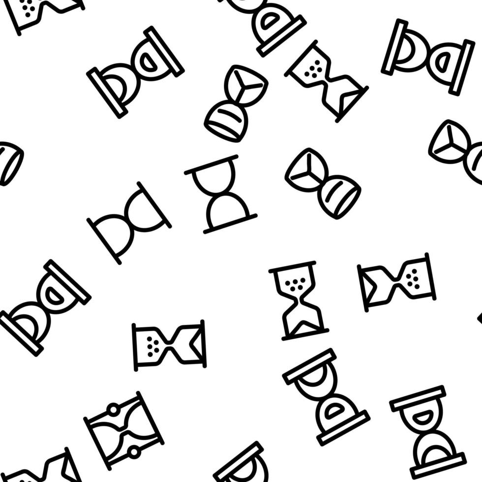 Hourglass Vector Seamless Pattern