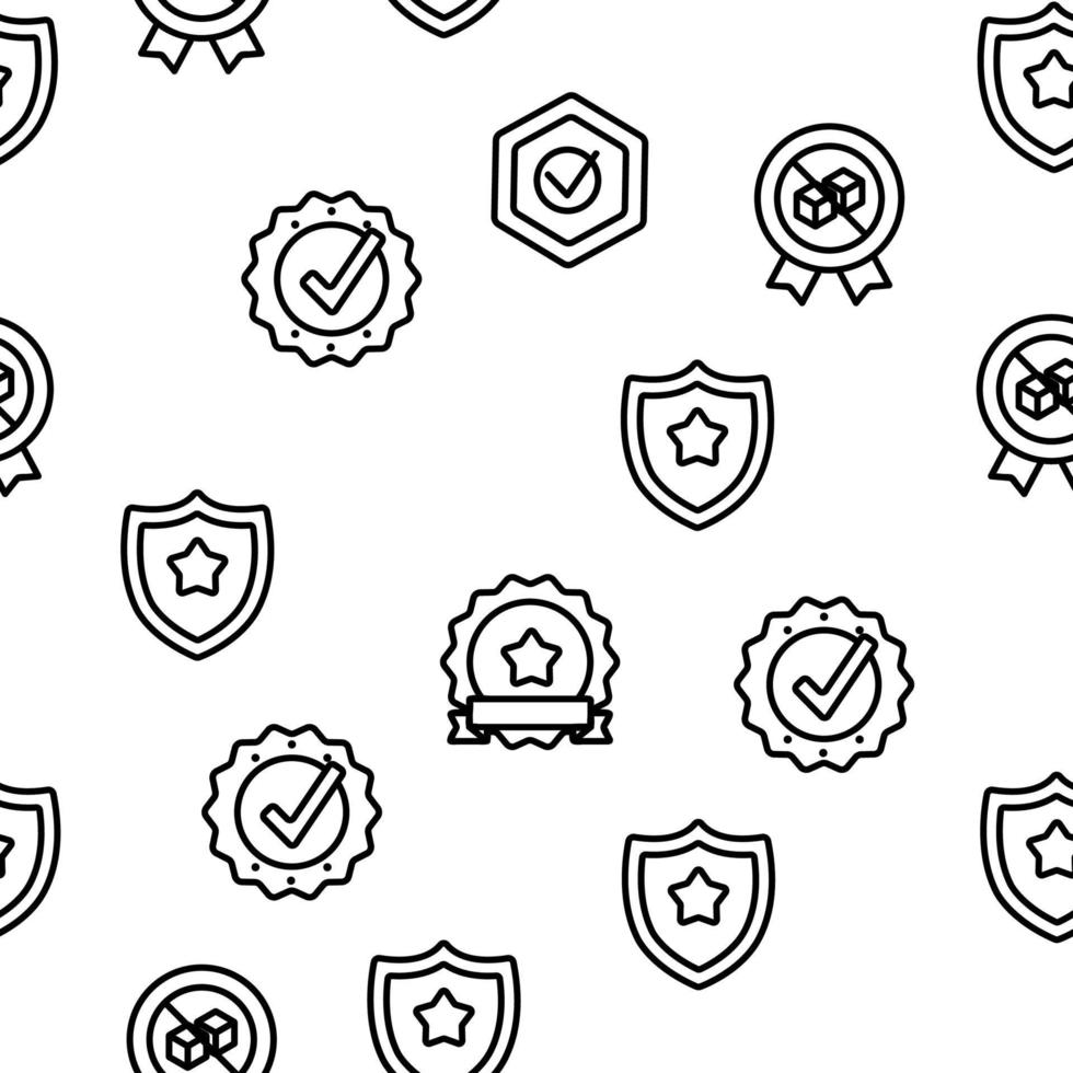 Gmp Certified Mark Vector Seamless Pattern