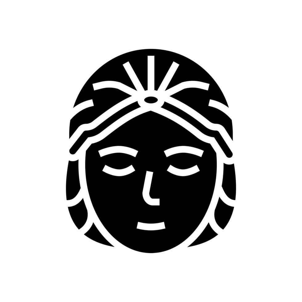 hat solarium, disposable protective cap glyph icon vector illustration