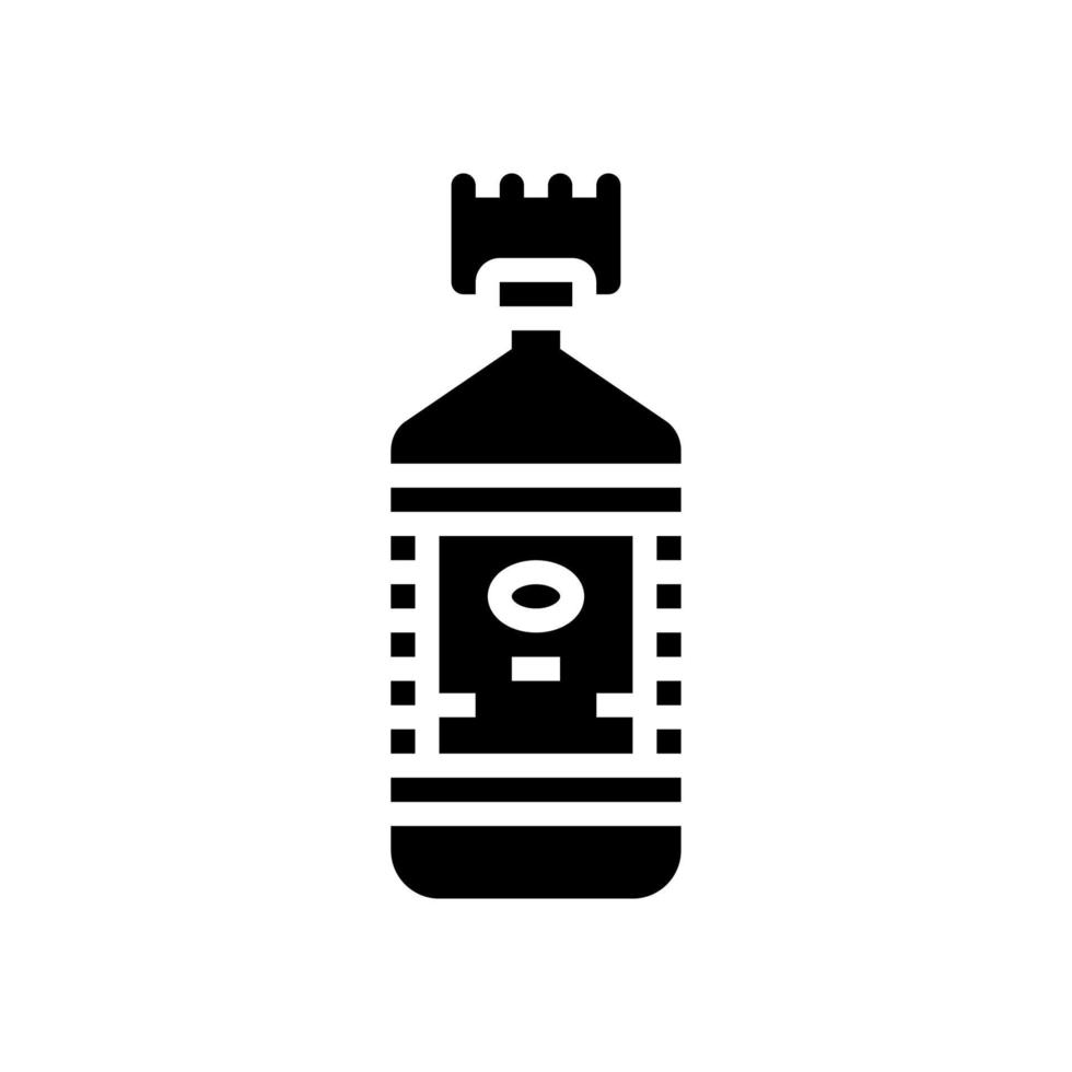 water bottle glyph icon vector illustration
