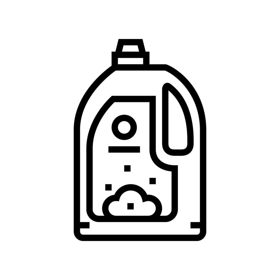 conditioner for wash textile clothing line icon vector illustration