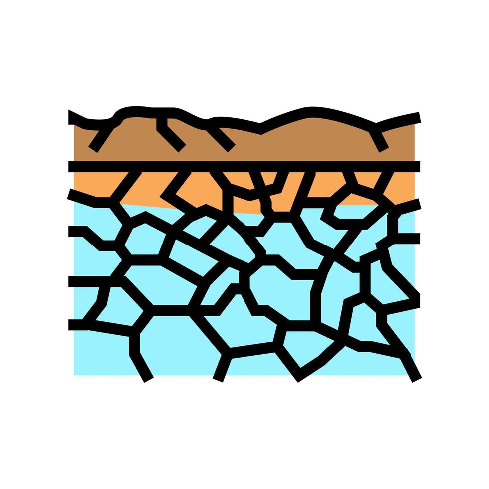 ilustración de vector de icono de color de salinas de uyuni