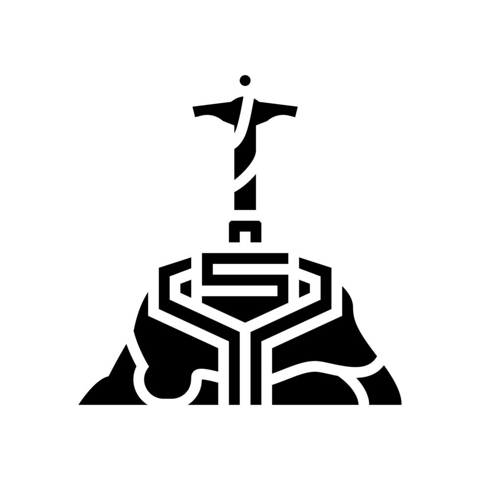 rio de janeiro glyph icon vector illustration