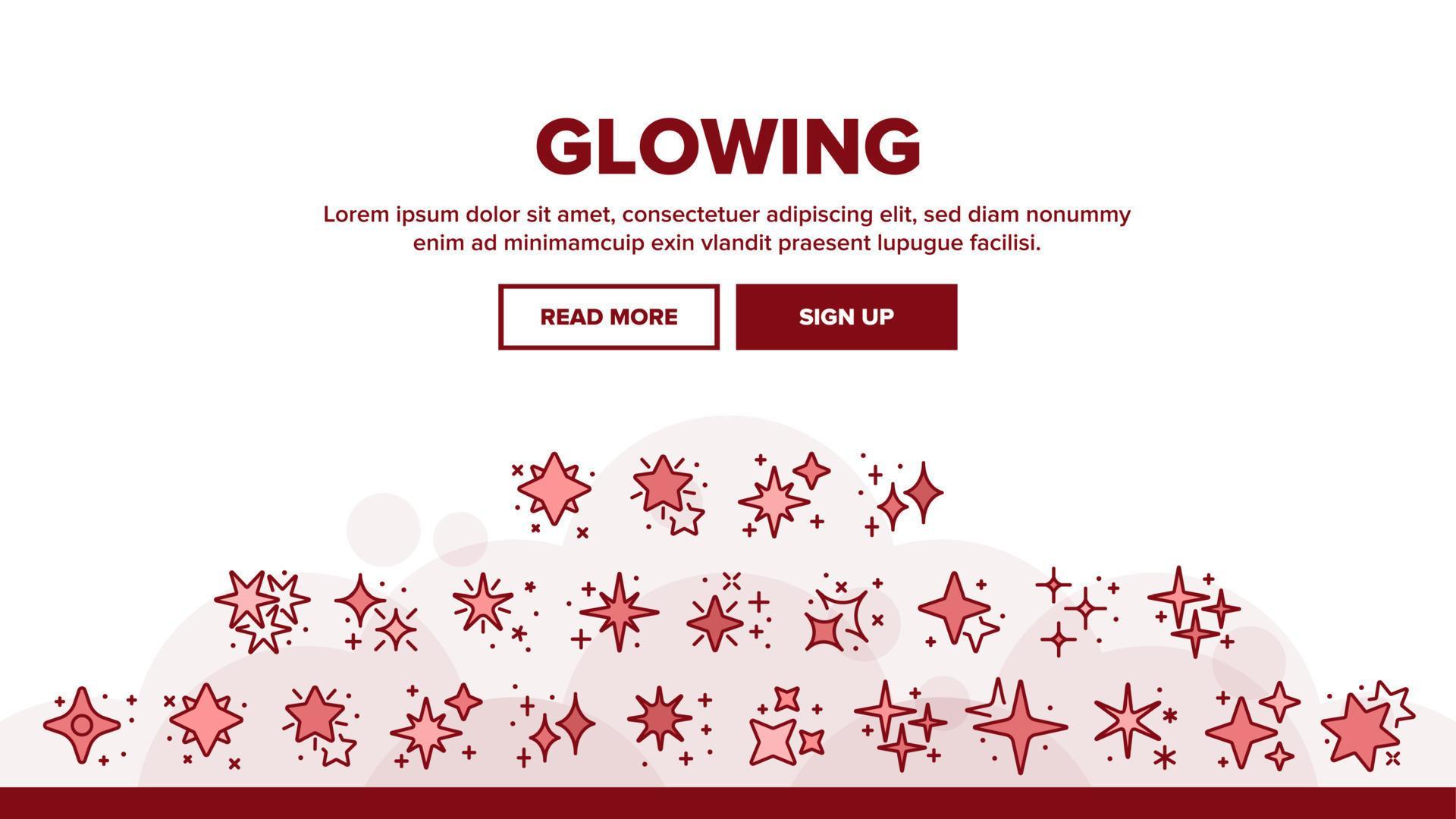 Glowing Shine Stars Landing Header Vector 18782512 Vector Art at Vecteezy