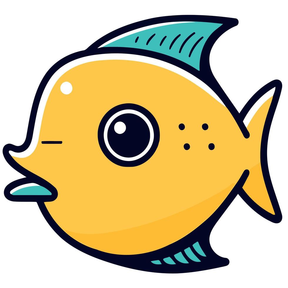pez animal acuático vector